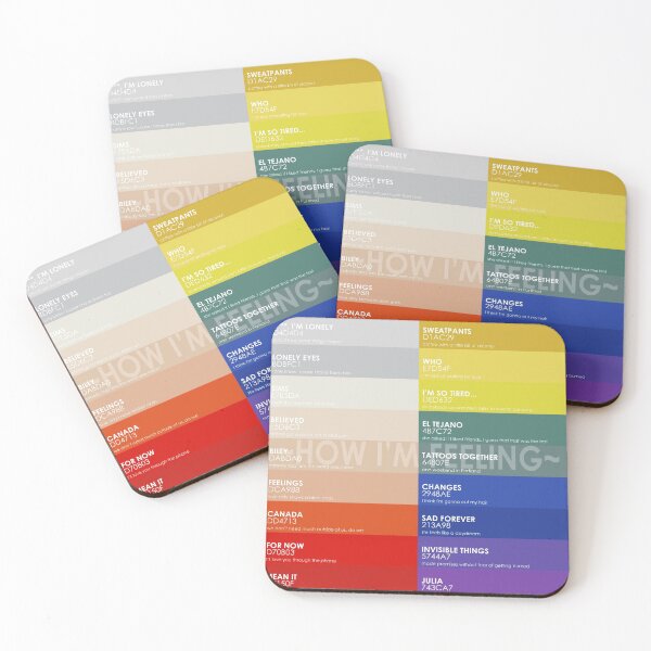 Item preview, ~how i'm feeling~ Album Color Palette designed and sold by robyng723.