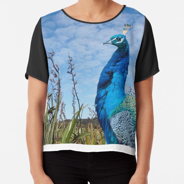 Proud Peacock Chiffon Top