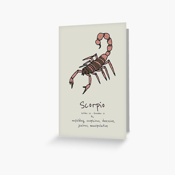 Star Signs: Scorpio Greeting Card
