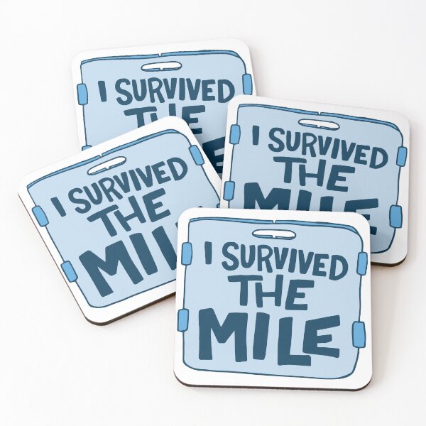 Item preview, I Survived the Mile Swimming Sticker designed and sold by DavidAlan.