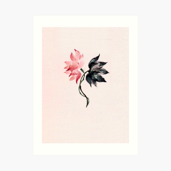 yixing lit 莲 연 lotus concept Art Print