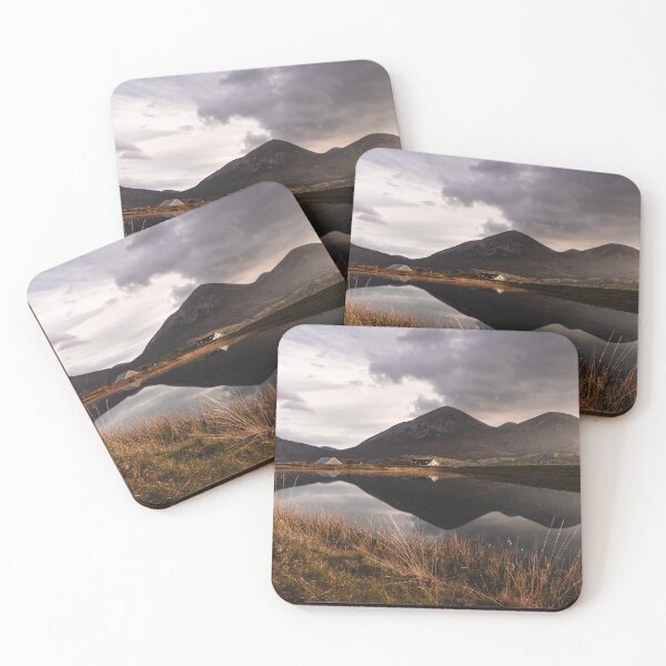 Item preview, Mirror lake with house and mountains in the background - Isle of Skye Scotland designed and sold by Danny Wanders.