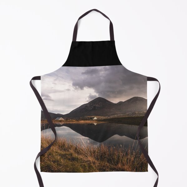 Item preview, Mirror lake with house and mountains in the background - Isle of Skye Scotland designed and sold by Danny Wanders.