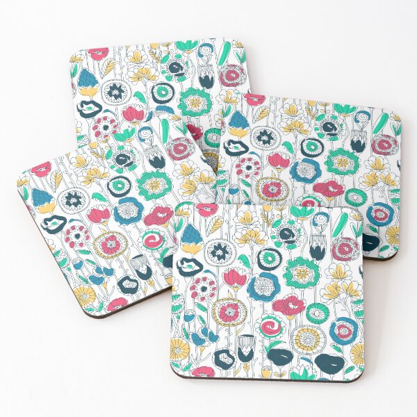 Item preview, Abstract Colorful Flowers designed and sold by edwardecho.