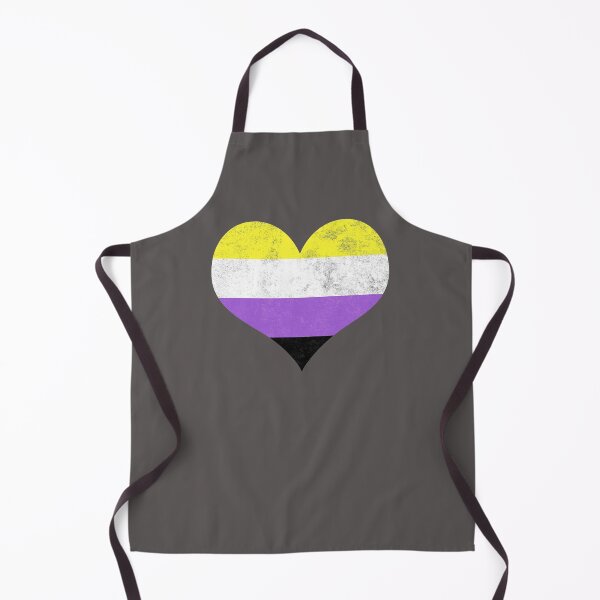 Item preview, Non-binary Pride Heart Flag Identity LGBT Graphic designed and sold by SpookshowDesign.