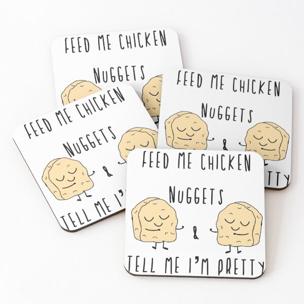 Item preview, Feed me chicken nuggets and tell me I’m pretty  designed and sold by Pinkmagenta.