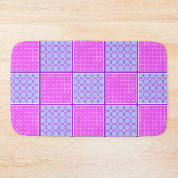 Item preview, PINK AND PURPLE CHECK PATCHWORK DESIGN FOR ACCENTS IN  CHECKS WITH SQUARES AND SMALL POLKADOTS designed and sold by ozcushionstoo.