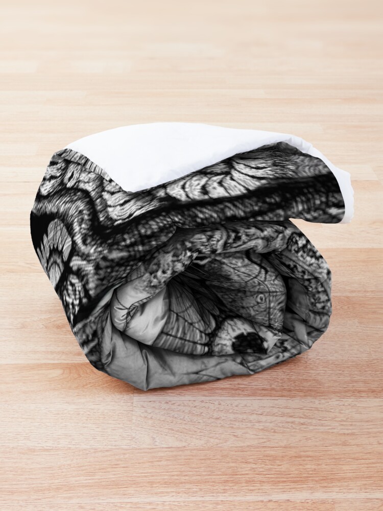 Alternate view of junji ito collage 2 Comforter
