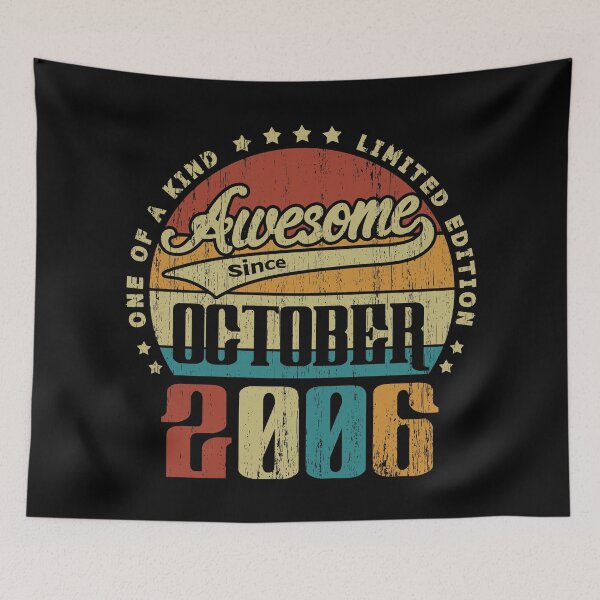 Item preview, Añada Octubre de 2006 Único en su clase desde octubre de 2006 Regalo de cumpleaños número 14 14 años designed and sold by Takatv.