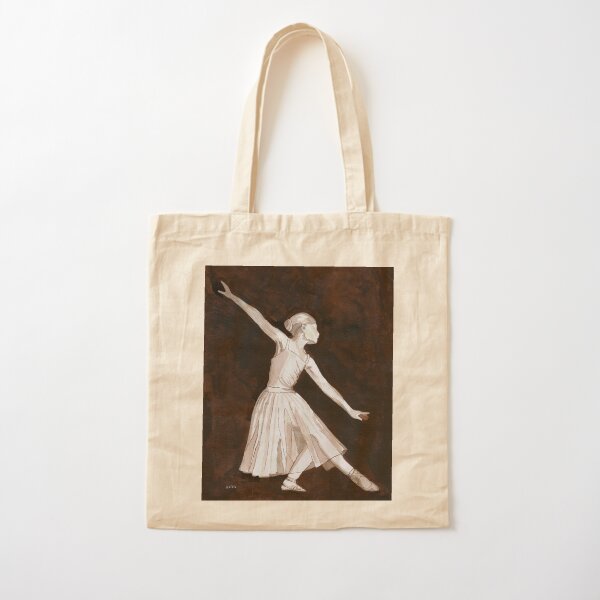 Ballerina, pen and ink. Cotton Tote Bag