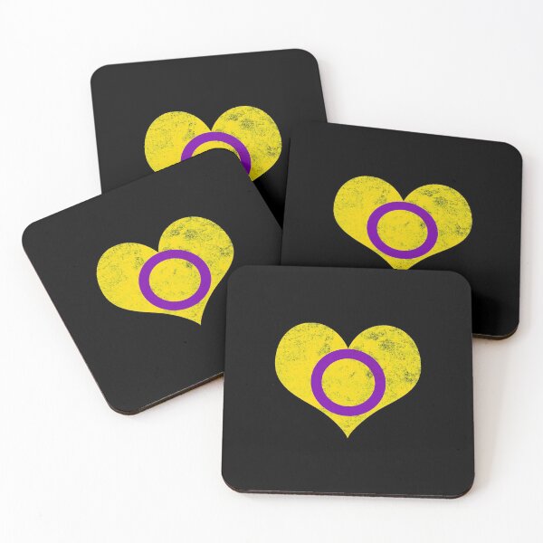 Item preview, Intersex Pride Heart Flag Identity LGBT Graphic designed and sold by SpookshowDesign.