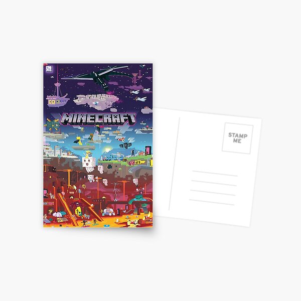 Minecraft Adventures Postcard