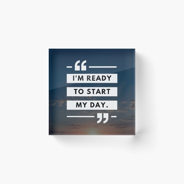 Item preview, Start My Day - Morning Affiration designed and sold by LifeOnWords.