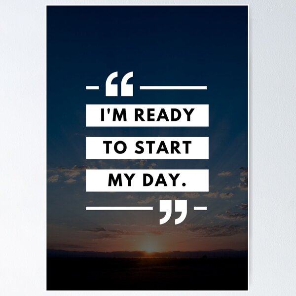 Item preview, Start My Day - Morning Affiration designed and sold by LifeOnWords.