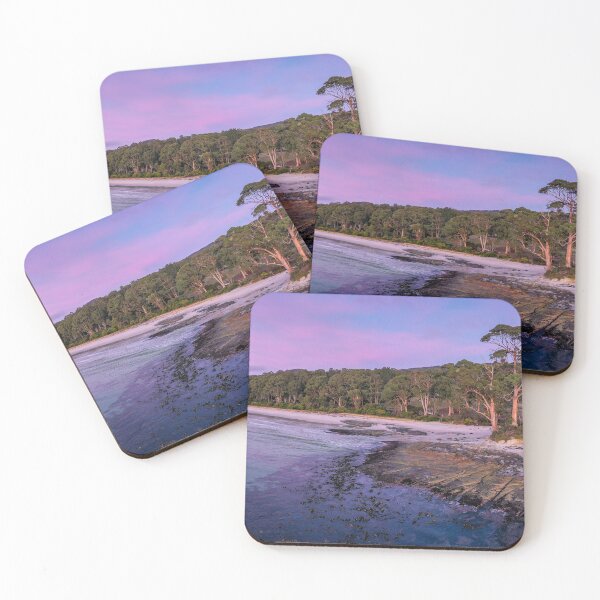 Item preview, Two Tree Point from the sea, at sunrise.  Adventure Bay, Bruny Island panorama. designed and sold by Sean De Freitas.