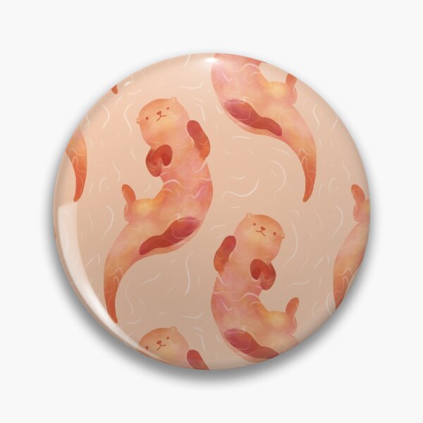 Item preview, Beige Cream River Otter Swimming designed and sold by SwaDesign.