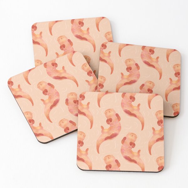 Item preview, Beige Cream River Otter Swimming designed and sold by SwaDesign.