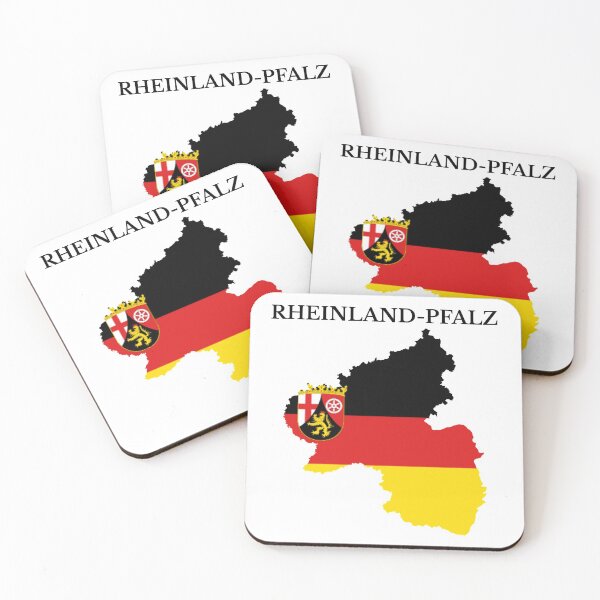 Item preview, Rhineland-Palatinate, Rheinland-Pfalz, Map Flag, Germany designed and sold by marosharaf.