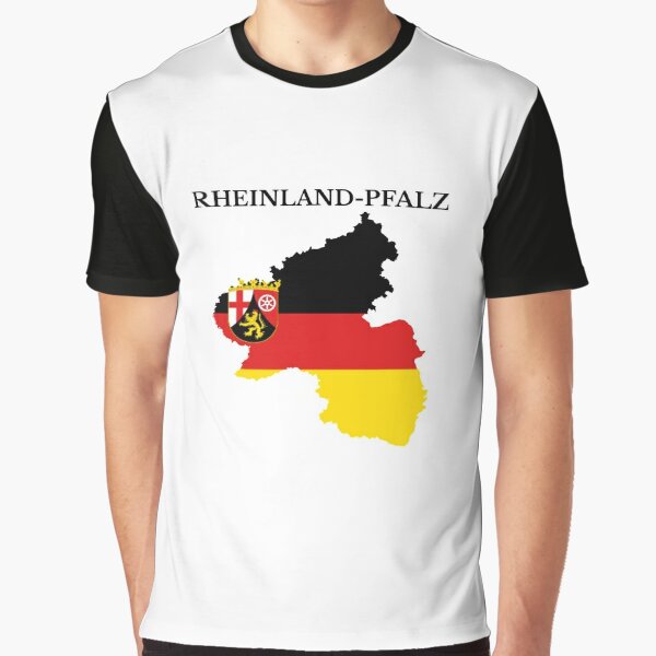 Rhineland-Palatinate, Rheinland-Pfalz, Map Flag, Germany Postcard