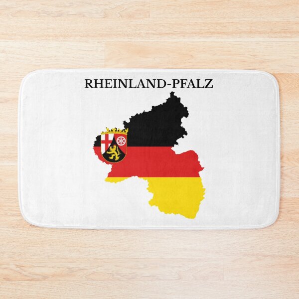 Item preview, Rhineland-Palatinate, Rheinland-Pfalz, Map Flag, Germany designed and sold by marosharaf.