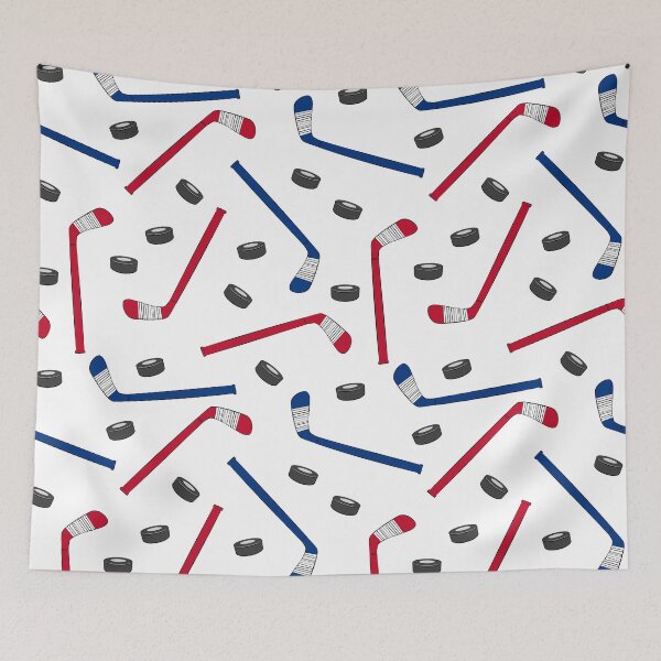 Item preview, Hockey Sticks - Red & Blue designed and sold by littlearrow.