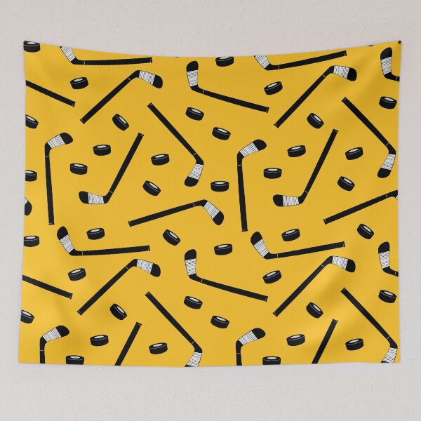 Item preview, Hockey Sticks - gold designed and sold by littlearrow.