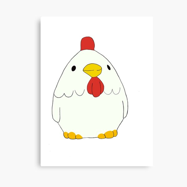 Lienzos Pollo Redbubble - afro al estilo pollo roblox