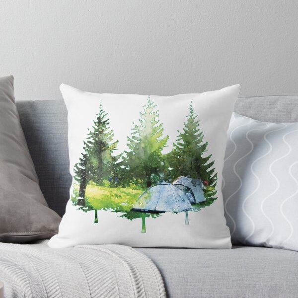 Item preview, Tree Framed Camping Watercolor designed and sold by AdventurePrints.