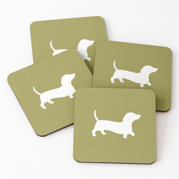 Item preview, Plain Olive Green With Daschund Silhouette designed and sold by Reiyankhairina.
