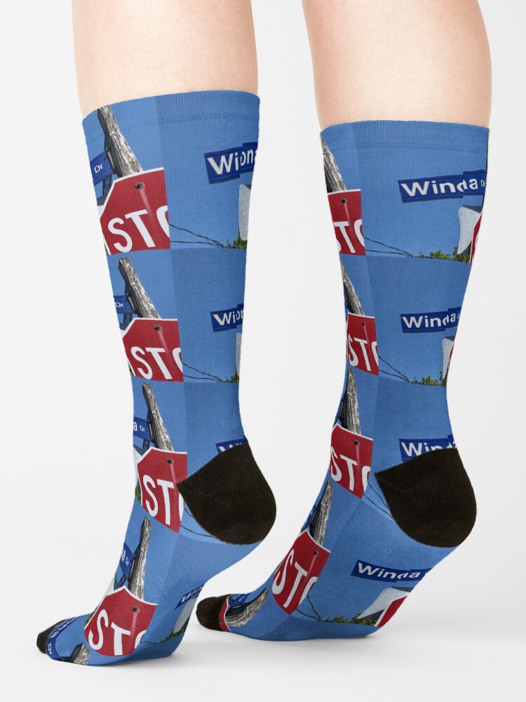 Alternate view of Winona, Winona sticker, Winona socks Socks