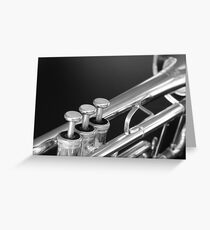 Trumpet close up Greeting Card