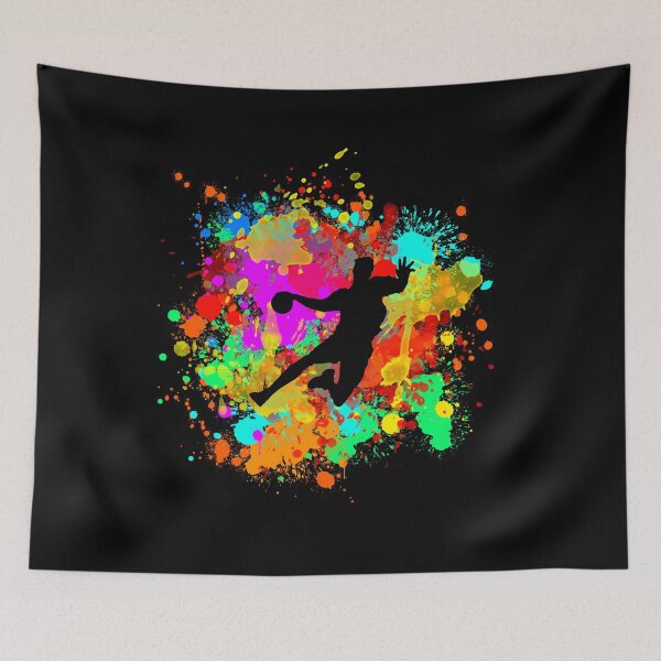 Item preview, colorful handball player great gift for handball players designed and sold by elnino8.