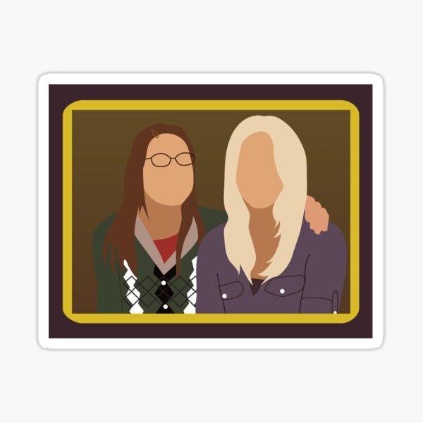 Pintura de Amy y Penny Pegatina