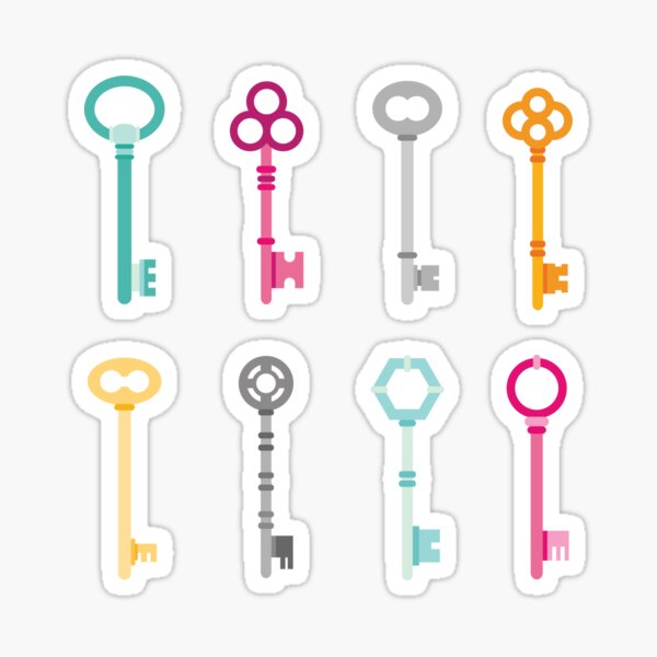"Mini Keys Set" Sticker for Sale by idriveatoaster | Redbubble
