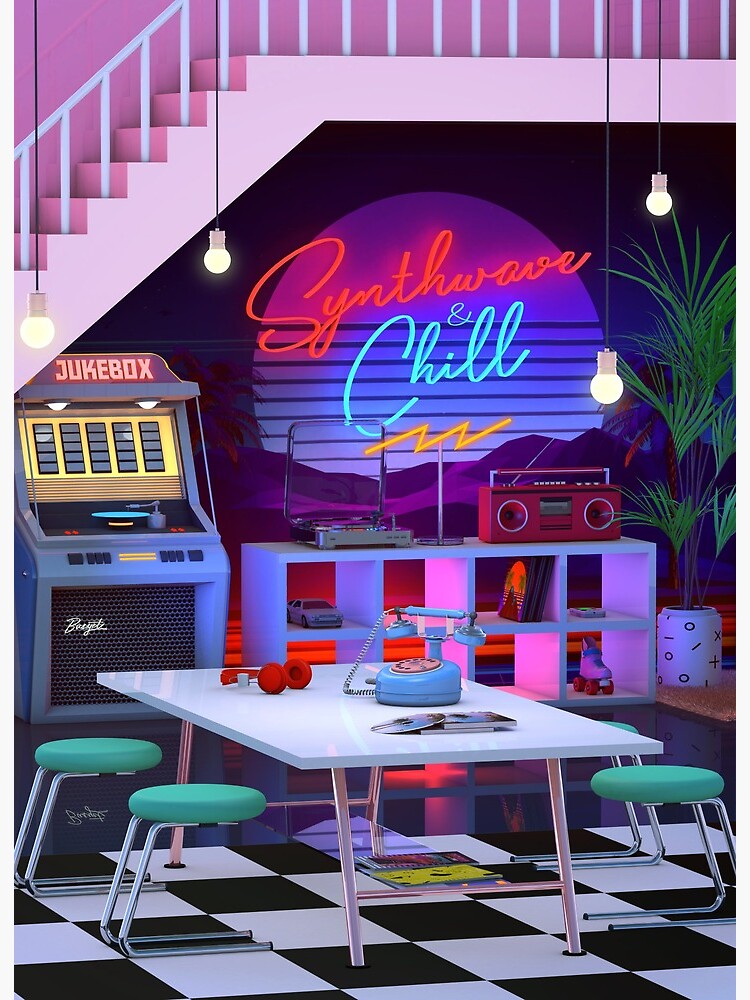 Synthwave And Chill | Art Board Print