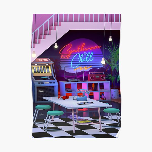 Synthwave And Chill Poster