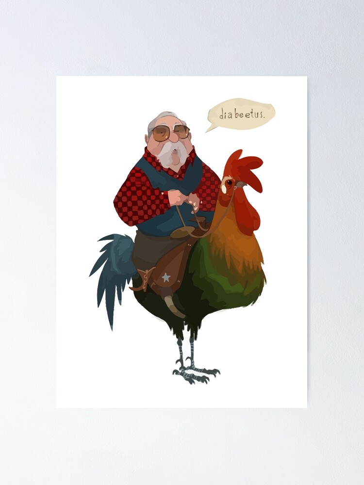 &ldquo;wilford brimley illustration best sticker&rdquo; Poster by tofak | Redbubble