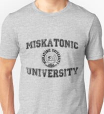 Miskatonic University (Black version) Slim Fit T-Shirt