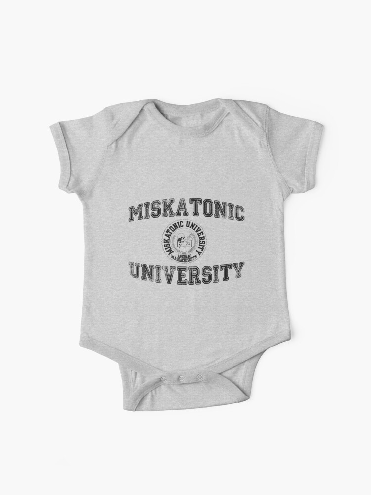 Thumbnail 1 of 2, Baby One-Piece, Miskatonic University (Black version) designed and sold by cisnenegro.