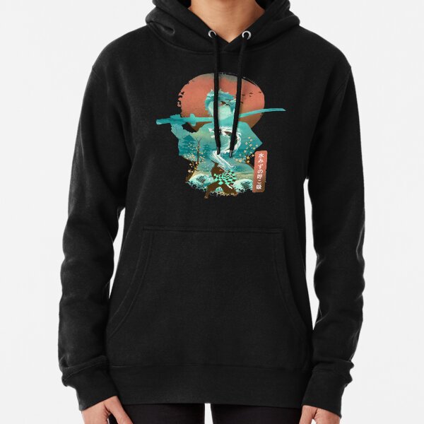 Water Dragon Rising Sun Pullover Hoodie