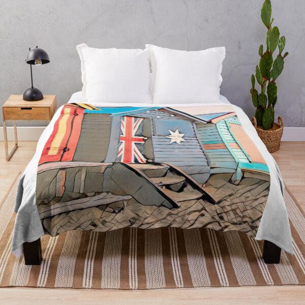Item preview, Australia Fare, Beach Huts, Brighton Beach designed and sold by Marlene Watson-Hall.