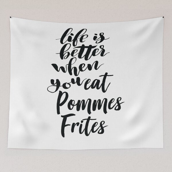 Aperçu de l'œuvre La vie est meilleure lorsque vous mangez des pommes frites créée et vendue par ProjectX23.