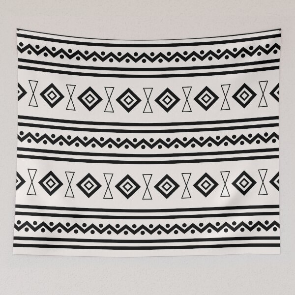Item preview, Black And White Aztec designed and sold by TM Selvam.