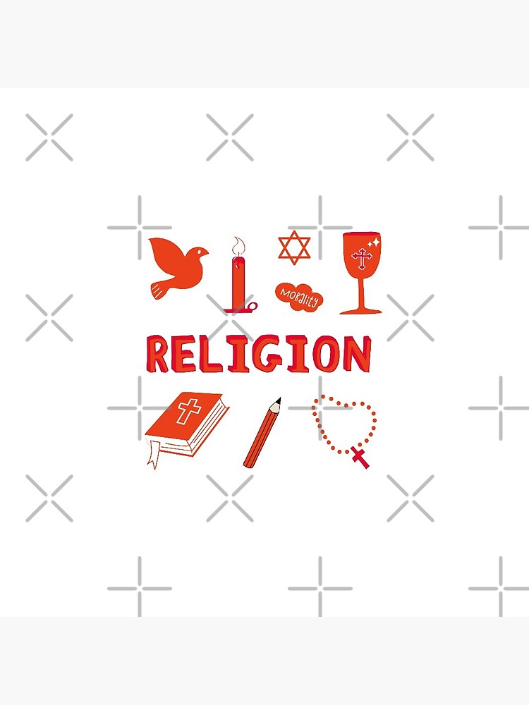 Thumbnail 3 of 3, Pin, Orange Religion Subject Pack designed and sold by The-Goods.
