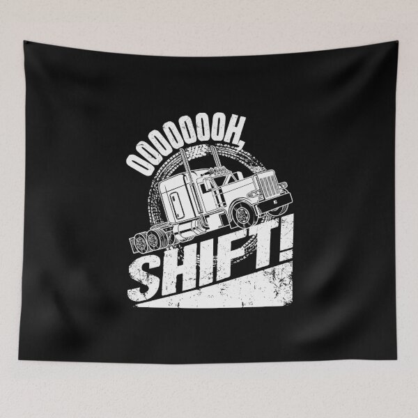Item preview, Oh Shift - Trucker Truck Driver designed and sold by Captain Mood.