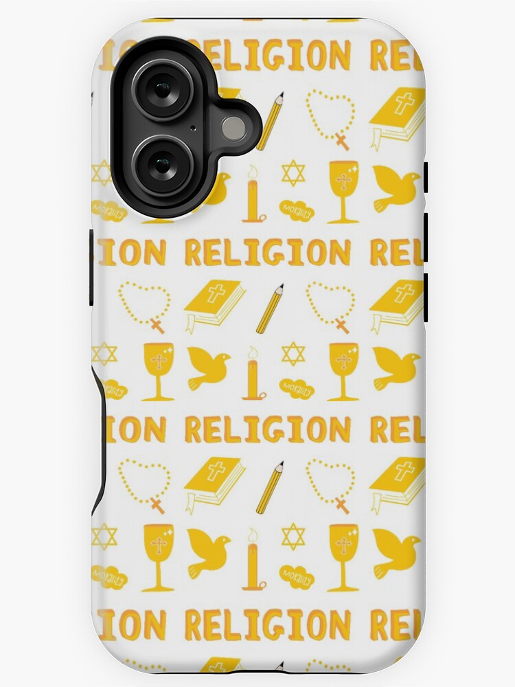 Thumbnail 1 of 4, iPhone Case, Yellow Religion Subject Pack designed and sold by The-Goods.