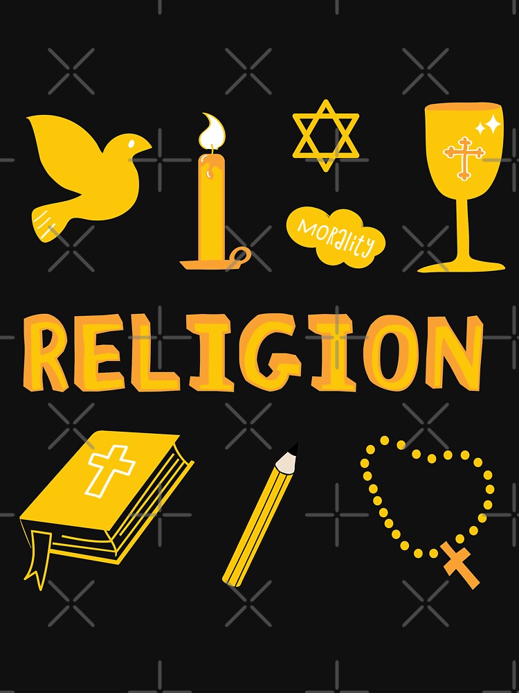 Thumbnail 7 of 7, Active T-Shirt, Yellow Religion Subject Pack designed and sold by The-Goods.