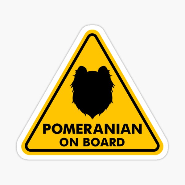Pomeranian on Board Sticker