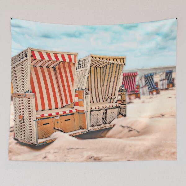 Item preview, Baltrum Beach Huts, Germany designed and sold by Marlene Watson-Hall.