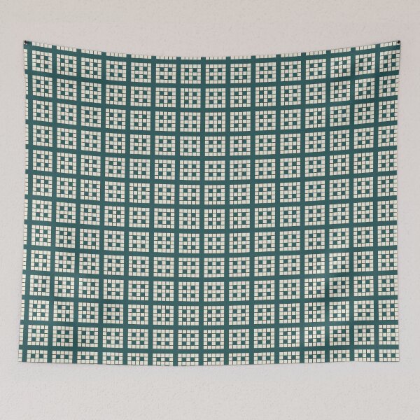 Item preview, Teal Cream Marble Mosaic Design designed and sold by Silver-bee.